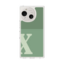 Slim Protection Case［ Original - initial two tone - X green ］