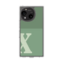 Slim Protection Case［ Original - initial two tone - X green ］