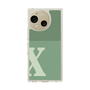 Slim Protection Case［ Original - initial two tone - X green ］