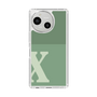 Slim Protection Case［ Original - initial two tone - X green ］