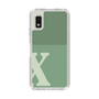 Slim Protection Case［ Original - initial two tone - X green ］