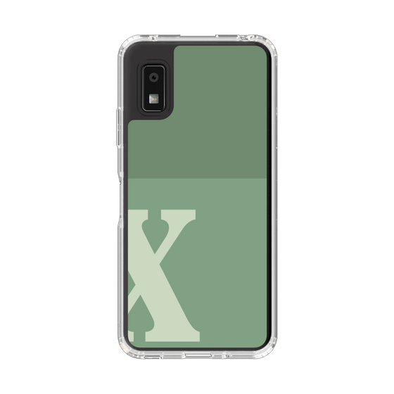 Slim Protection Case［ Original - initial two tone - X green ］