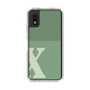 Slim Protection Case［ Original - initial two tone - X green ］