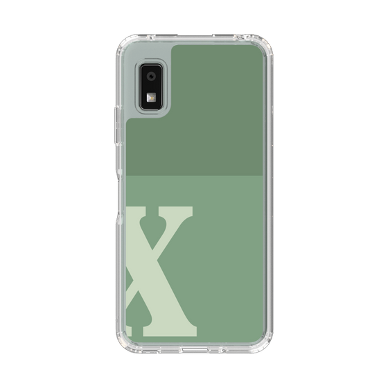 Slim Protection Case［ Original - initial two tone - X green ］