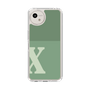 Slim Protection Case［ Original - initial two tone - X green ］