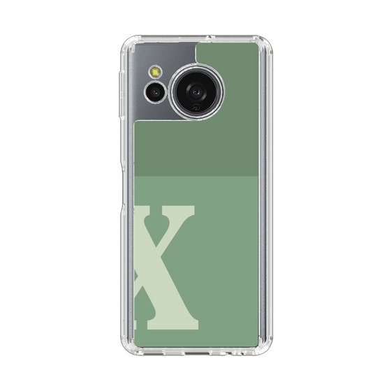 Slim Protection Case［ Original - initial two tone - X green ］