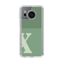 Slim Protection Case［ Original - initial two tone - X green ］