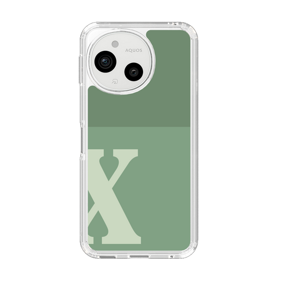 Slim Protection Case［ Original - initial two tone - X green ］