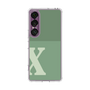 Slim Protection Case［ Original - initial two tone - X green ］