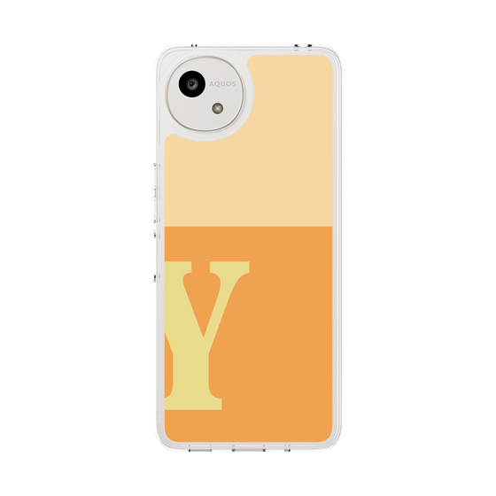 Slim Protection Case［ Original - initial two tone - Y orange ］