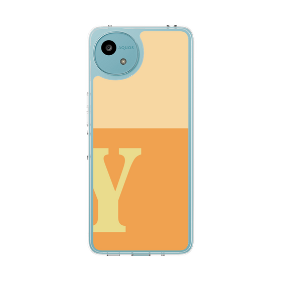 Slim Protection Case［ Original - initial two tone - Y orange ］