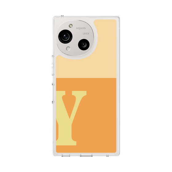 Slim Protection Case［ Original - initial two tone - Y orange ］