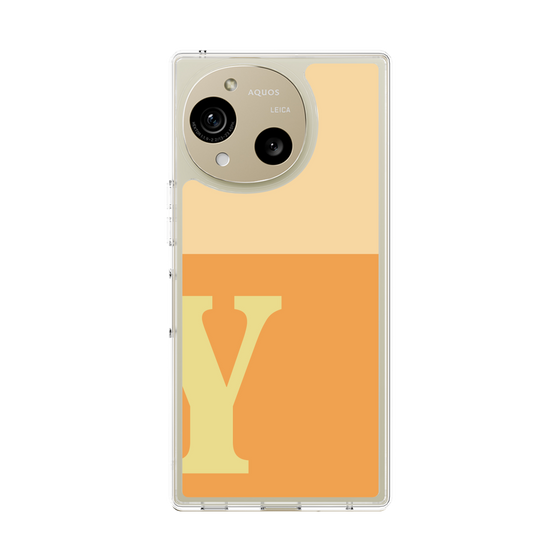 Slim Protection Case［ Original - initial two tone - Y orange ］