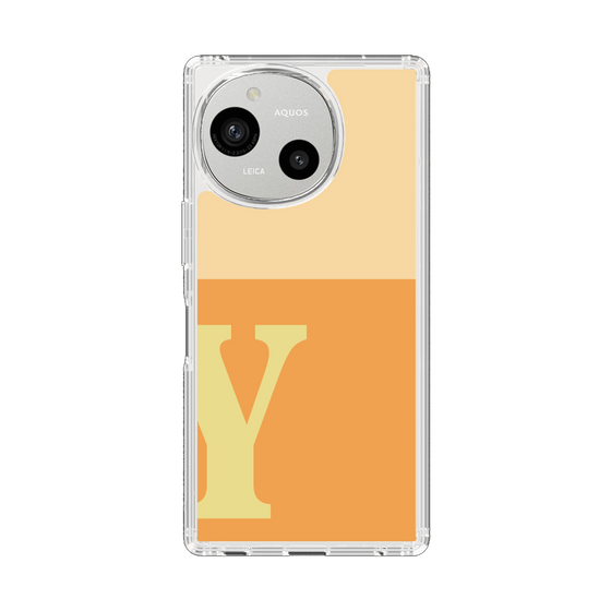 Slim Protection Case［ Original - initial two tone - Y orange ］