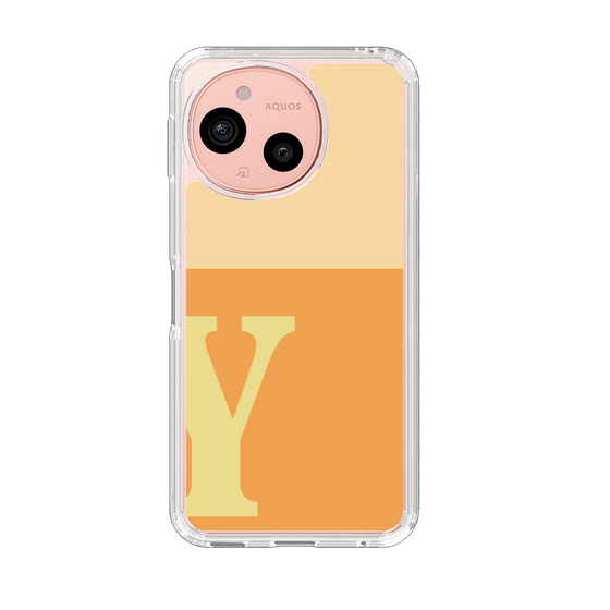 Slim Protection Case［ Original - initial two tone - Y orange ］
