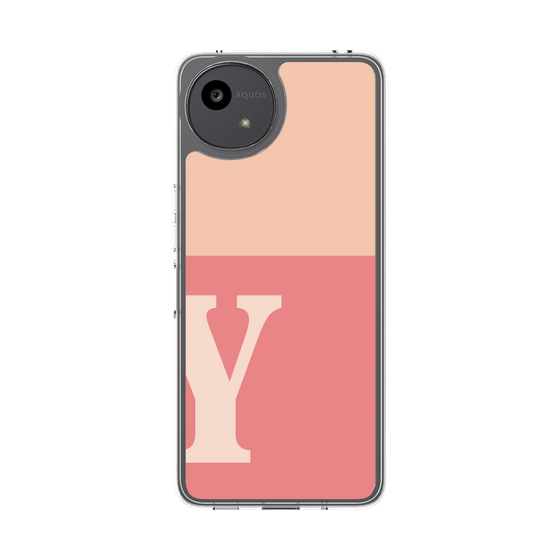 Slim Protection Case［ Original - initial two tone - Y pink ］