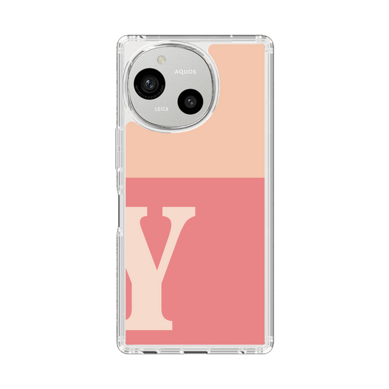 Slim Protection Case［ Original - initial two tone - Y pink ］