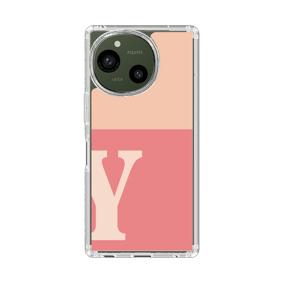 Slim Protection Case［ Original - initial two tone - Y pink ］