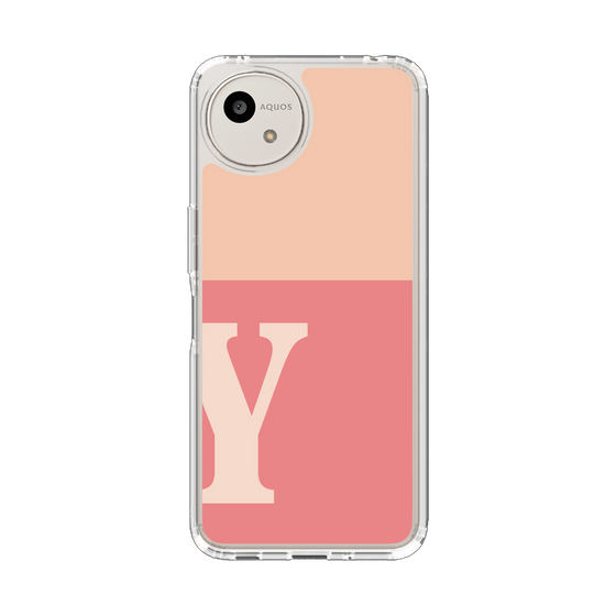 Slim Protection Case［ Original - initial two tone - Y pink ］