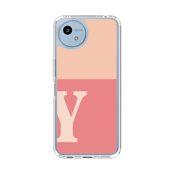 Slim Protection Case［ Original - initial two tone - Y pink ］