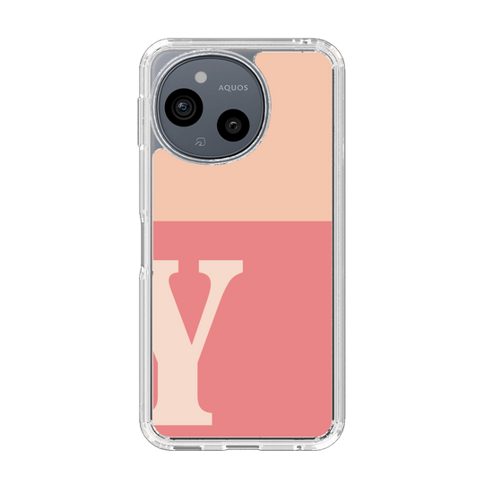 Slim Protection Case［ Original - initial two tone - Y pink ］