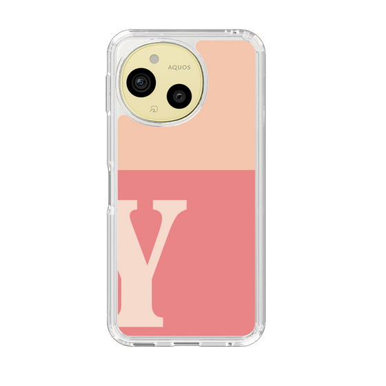 Slim Protection Case［ Original - initial two tone - Y pink ］