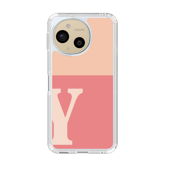 Slim Protection Case［ Original - initial two tone - Y pink ］