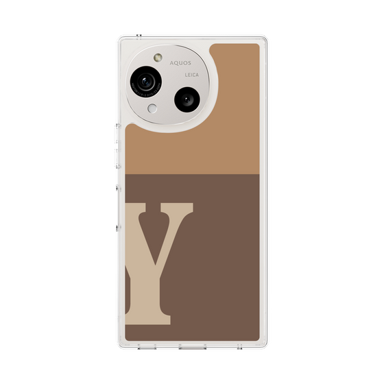 Slim Protection Case［ Original - initial two tone - Y brown ］