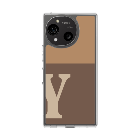 Slim Protection Case［ Original - initial two tone - Y brown ］