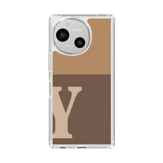 Slim Protection Case［ Original - initial two tone - Y brown ］