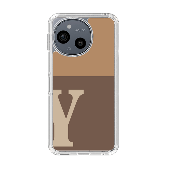 Slim Protection Case［ Original - initial two tone - Y brown ］