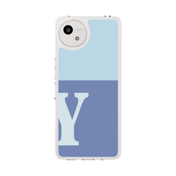 Slim Protection Case［ Original - initial two tone - Y blue ］