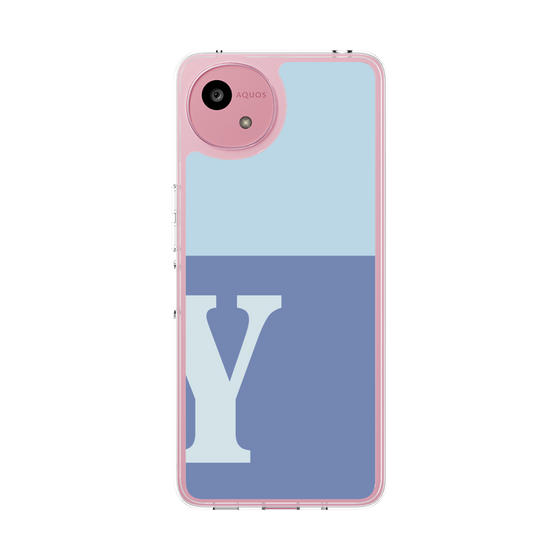 Slim Protection Case［ Original - initial two tone - Y blue ］