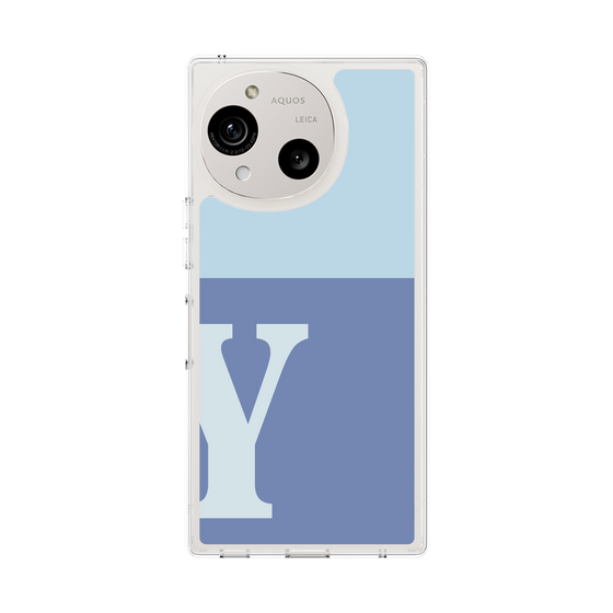 Slim Protection Case［ Original - initial two tone - Y blue ］