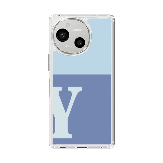 Slim Protection Case［ Original - initial two tone - Y blue ］