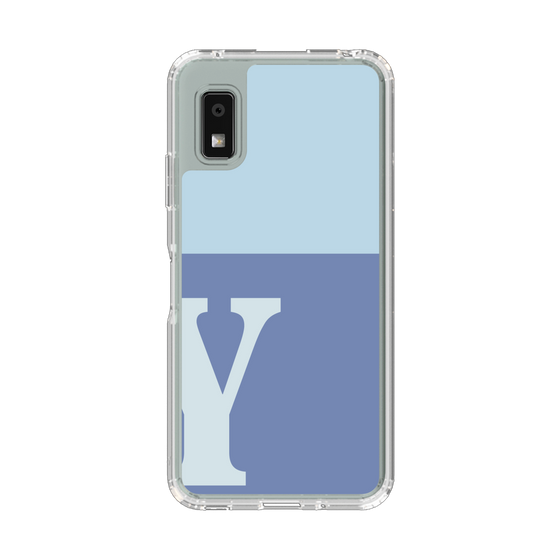 Slim Protection Case［ Original - initial two tone - Y blue ］
