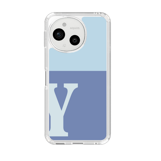 Slim Protection Case［ Original - initial two tone - Y blue ］