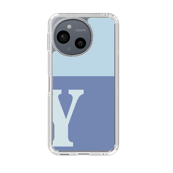 Slim Protection Case［ Original - initial two tone - Y blue ］