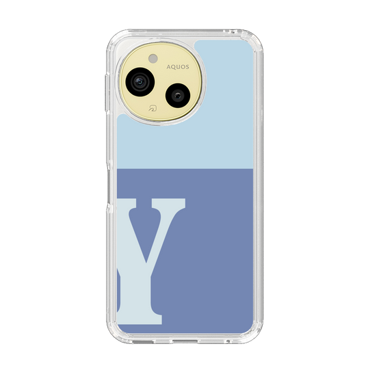 Slim Protection Case［ Original - initial two tone - Y blue ］