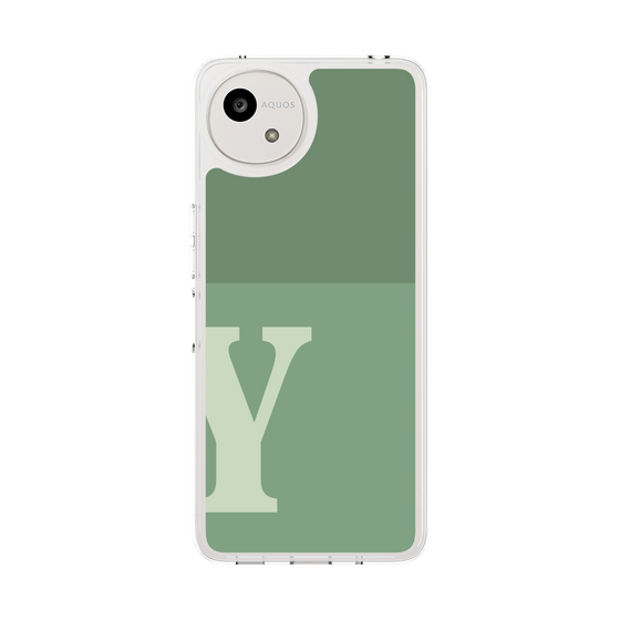 Slim Protection Case［ Original - initial two tone - Y green ］