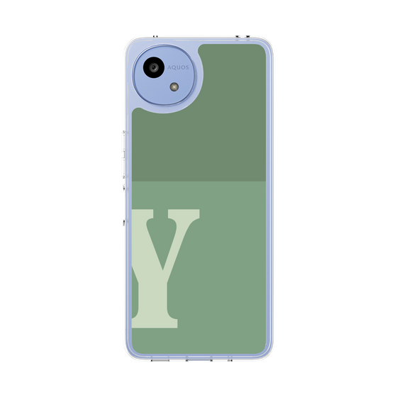 Slim Protection Case［ Original - initial two tone - Y green ］