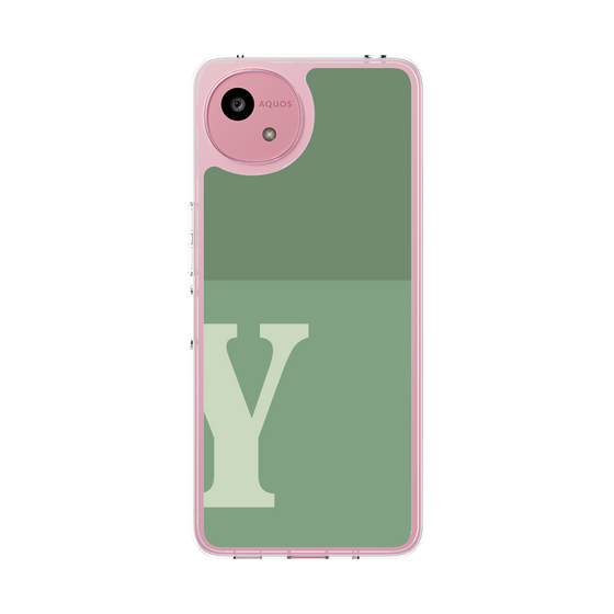 Slim Protection Case［ Original - initial two tone - Y green ］