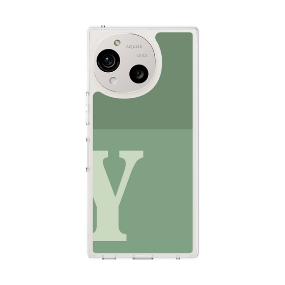 Slim Protection Case［ Original - initial two tone - Y green ］