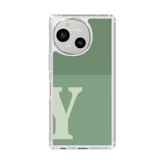 Slim Protection Case［ Original - initial two tone - Y green ］