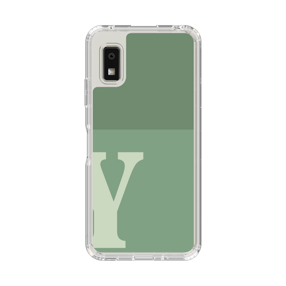Slim Protection Case［ Original - initial two tone - Y green ］