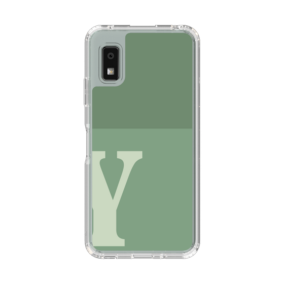 Slim Protection Case［ Original - initial two tone - Y green ］