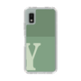 Slim Protection Case［ Original - initial two tone - Y green ］