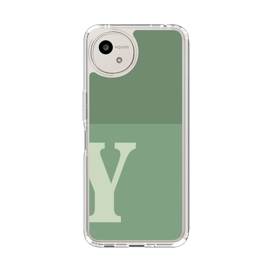 Slim Protection Case［ Original - initial two tone - Y green ］