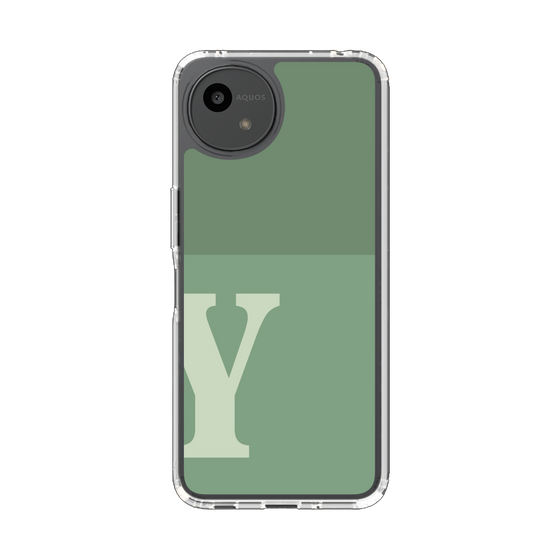 Slim Protection Case［ Original - initial two tone - Y green ］
