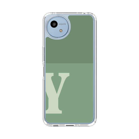 Slim Protection Case［ Original - initial two tone - Y green ］